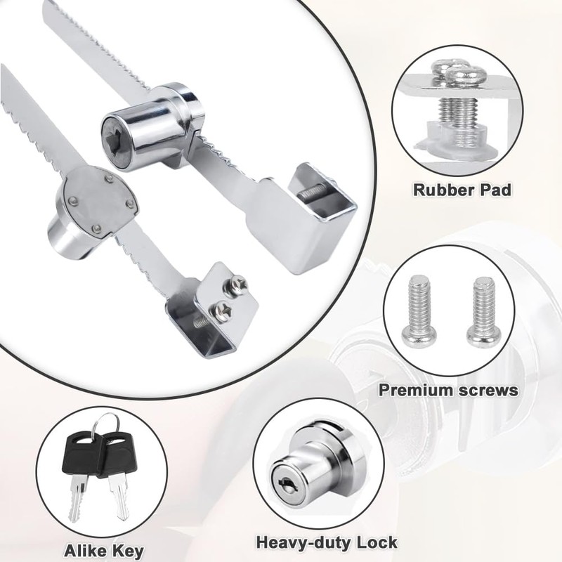 yotutun Terrarium Lock with Key Equal 4 Pieces Rack Lock