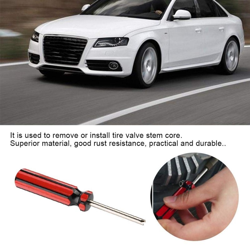 Qiilu Car Valve Driver Tire Valve Wrench, Air Valve Wrench,