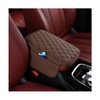 Sandfren Car Center Console Cover, Leather Vehicle Armrest Cover Cushion
