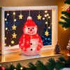 Gloworm YKL-1014, 21CM Acrylic Battery Box Snowman, 26 Warm White
