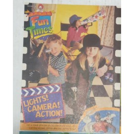 MCDONALD'S (4) RARE 90s FUN TIMES MAGAZINES, SPACE JAM, SAFETY, DETECTIVES, XMAS