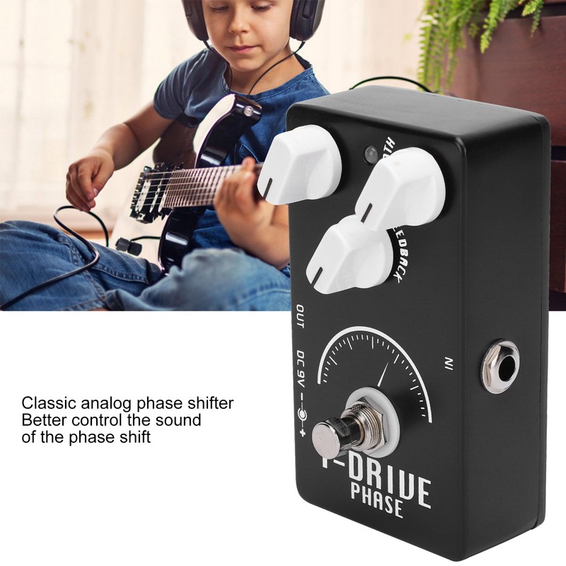 Guitar Phaser Pedal Electric Analog Phase Shifter Effect Musical Instrument