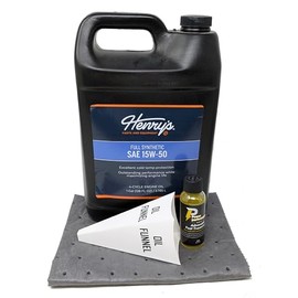 Henry's H3058539 SAE 15W-50 Full Synthetic Engine Oil Gallon and Fuel Treatment