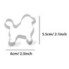 ZDYWY Poodle Dog Shaped Cookie Cutter