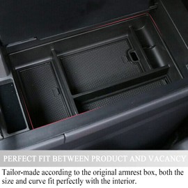 NFSpeeding Lexus NX Organizador de consola central 2024 2023 2022 Lexus NX NX 250/NX 350/NX 350h/NX 450h+ Accesorios Caja de reposabrazos, caja de almacenamiento secundaria Bandeja central Organizador