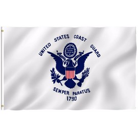Ant Enterprises 3x5 USCG US Coast Guard Semper Paratus Military Indoor Outdoor Flag Banner 100D