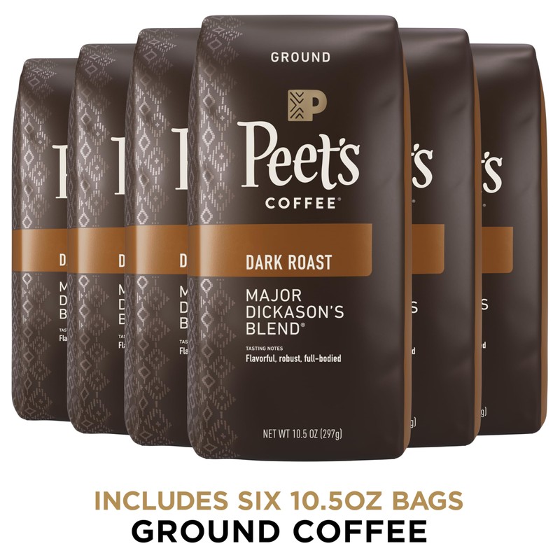 Peet's Coffee, Dark Roast Ground Coffee - Major Dickason's Blend