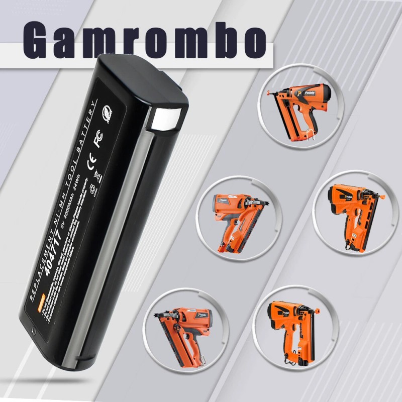 Unbranded 2PACK Battery for PASLODE 6V Ni-MH 404717 902000 900400
