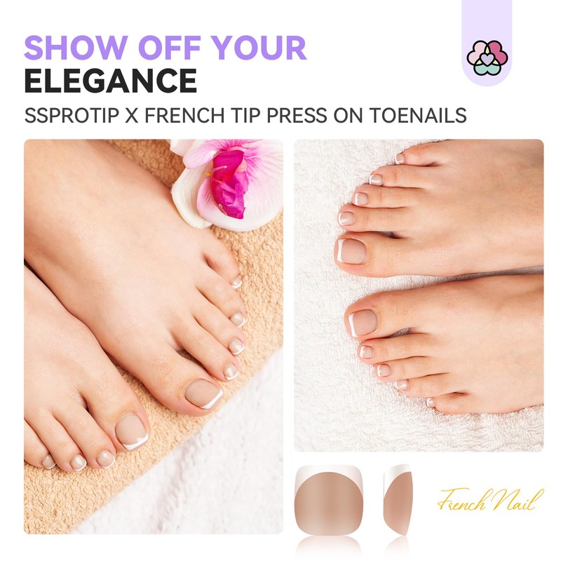 SSProTip X™ 4.0 Saviland 216 Pieces Gel X Toenails 18
