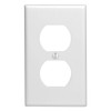 Leviton 10 pack 1-Gang Wallplates, Duplex Receptacle, 88003-WMP, White