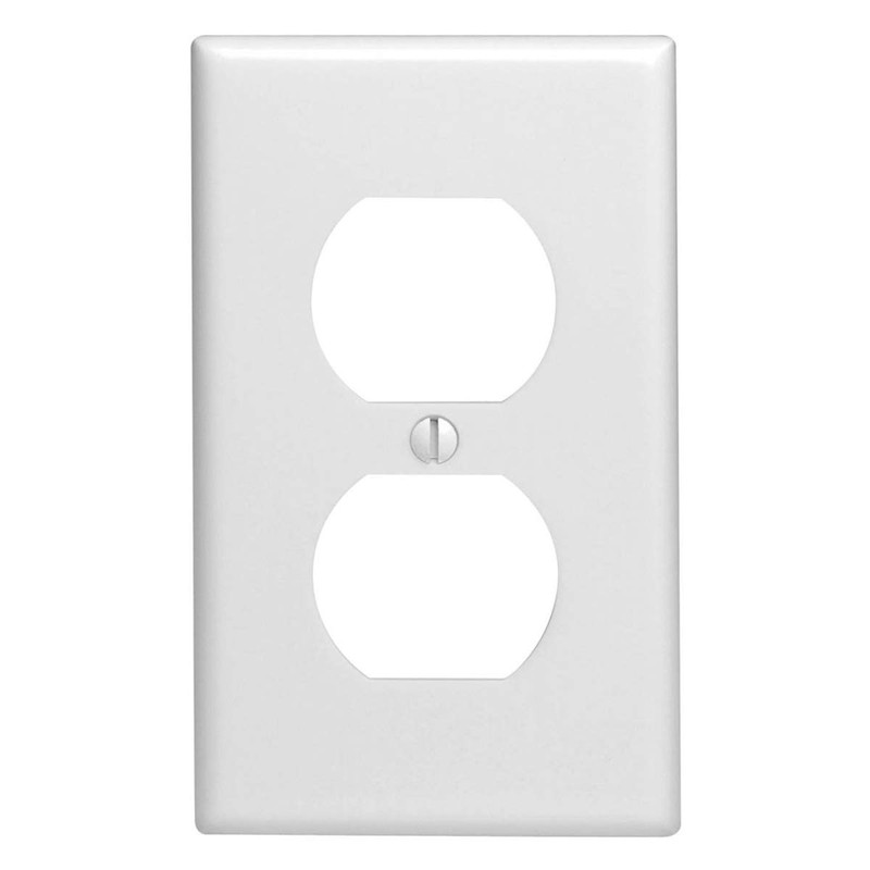 Leviton 10 pack 1-Gang Wallplates, Duplex Receptacle, 88003-WMP, White