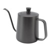 Long Narrow Coffee Kettle Black Stainless Steel Rustproof Small Pour