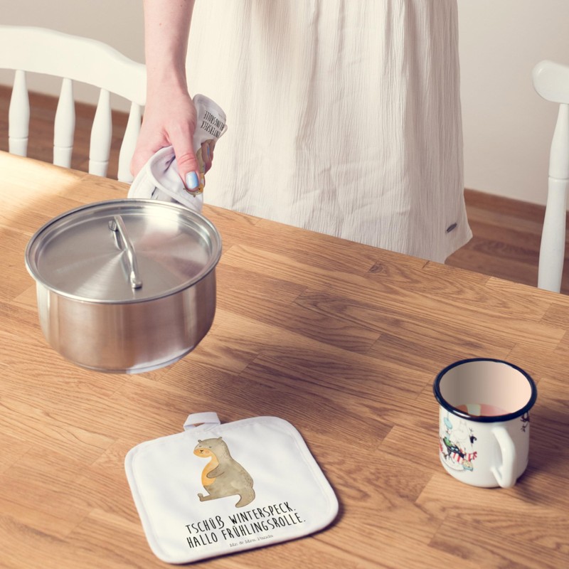 Mr. & Mrs. Panda Set of 2 Pot Holders Otter