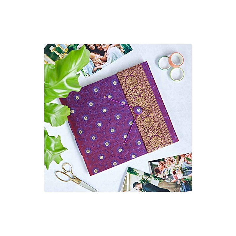Large Photo Album Indian Sari Design 240 mm x 260