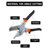 HOHXEN 45° - 135° Angle Miter Shear Cutter, Multi-Function Trunking