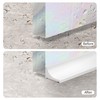 Zehiels 98Inch Shower Threshold Water Dam, Self-Adhesive Silicone Shower Barrier