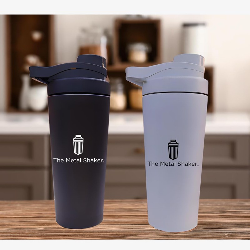 The Metal Shaker - 24 Ounce Stainless Steel Protein Shaker