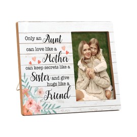 valucise Aunt Pictures Frame, Best Aunt Photo Frame, Aunt Birthday Gifts From Niece, Mothers Day Christmas Appreciation Gifts for Auntie, Farmhouse Home Living Room Bedroom Office Decoration -57