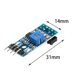 GERUI Pack of 8 TCRT5000 Infrared Reflector Sensor Modules, Digital Light Intensity Sensor Module, Six Wire Interface DC 3.3V-5V