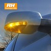 HERCOO LED Side Mirror Turn Signal Puddle Light Lamp Assembly