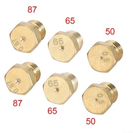 6 Pieces Burner Gas Natural Gas Hob for LPG Conversion Kit Nozzles Injector Set Propane for LPG Natural Gas Line DIY Burner Parts