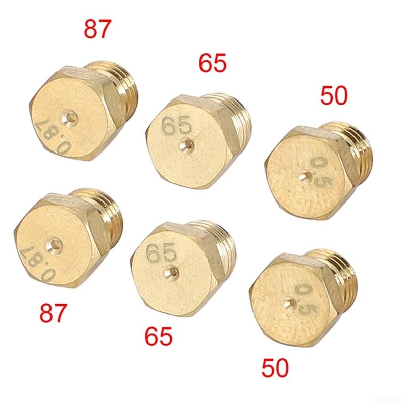 6 Pieces Burner Gas Natural Gas Hob for LPG Conversion