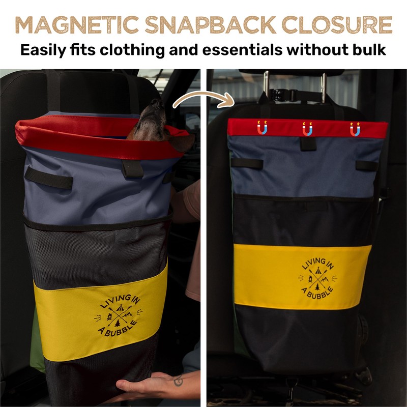 Living in a Bubble Premium Seat Back Organizer Storage for