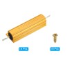 PATIKIL 100W 5 Ohm Aluminum Shell Resistor with Screws, Set