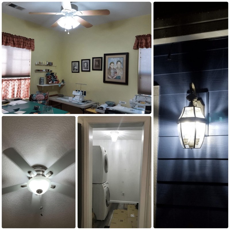 ALIDE E12 10W 6000K LED Candelabra Bulbs 100w Equivalent 1200lm