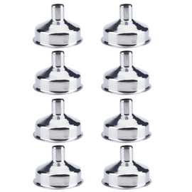 COSMOS Pack of 8 Stainless Steel Mini Hip Flask Funnel/Wine Pot Filler (Mini Funnel x 8)