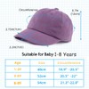 PEECABE Baby Boys Girls Plain Baseball Caps Cotton Toddler Hat