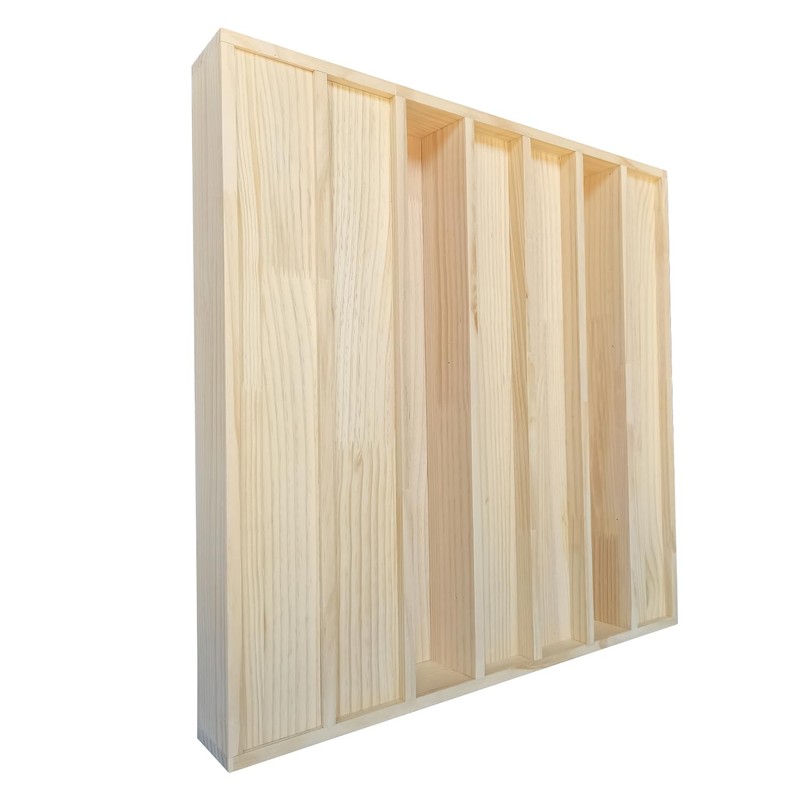 Wood Acoustic Diffuser Panel QRD Wood Acoustic 7-Well Quadratic Residue
