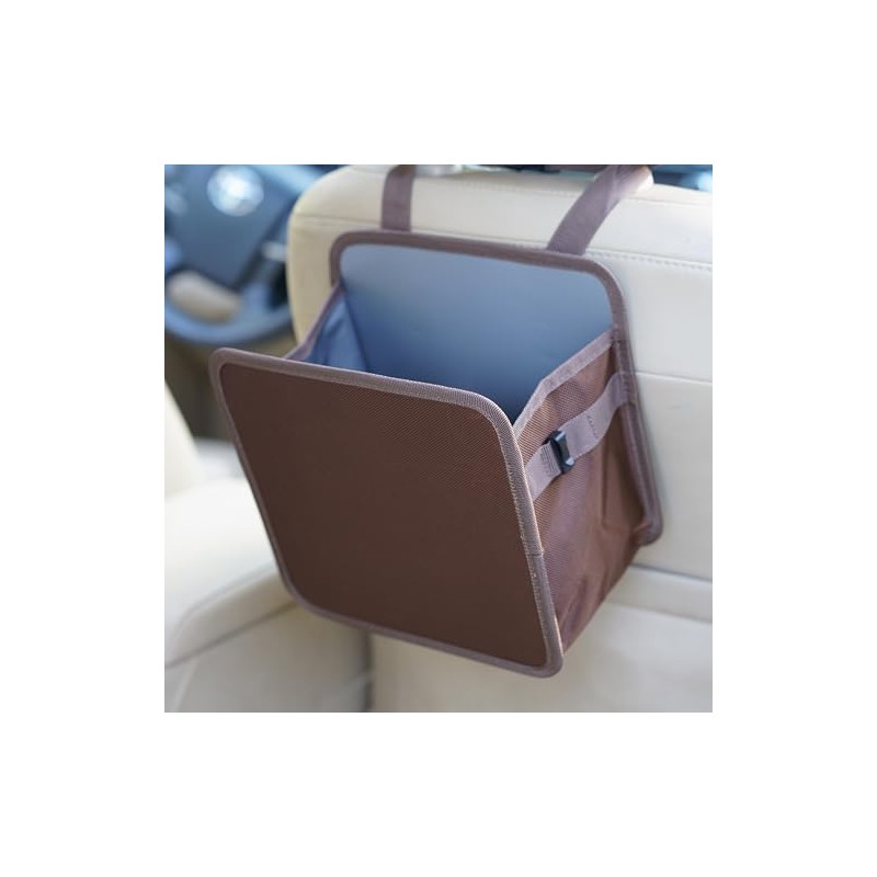 Ginsco Foldable Car Trash Can 2 Gallons, Hanging Car Trash
