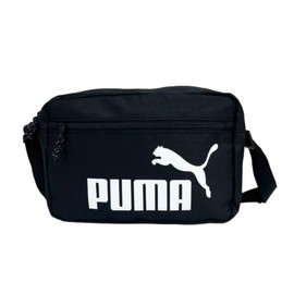K-PARTS Printed Logo Horizontal Shoulder Bag, Crossbody Shoulder Bag, Sports, Outdoor, Mini Shoulder, Puma Brand, Simple, Crossbody Bag, Compact, Gift, Present, white