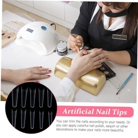 Healeved 500pcs Full Cover Fake Nails Coffin Nail Tips for Manicure and Salon Use Material for Lasting Wear for Weddings Festivals and Everyday Style