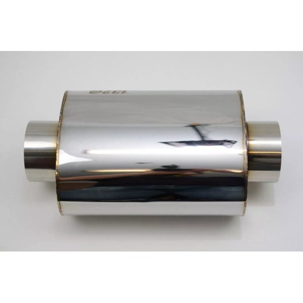 1320 ultra quiet resonator muffler stainless steel universal 3.5" inlet