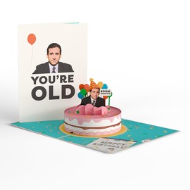 Lovepop Happy Birthday Pop-Up Card for Her and Him - 3D The Office Birthday Greeting Cards for Boys, Girls, Men, Women - Boom. Roasted. - 5" x 7" Michael Scott - Blank Note Card & Envelope Included