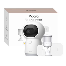 Aqara Camera Protect Kit Y100-4 Piece Wireless Home Security System with 2K Camera Hub G3, 3 Smart Sensors, HomeGuardian, Local Automation & 24/7 Alerts, Supports HomeKit, Google Home, Alexa
