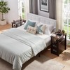 HDDDZSW Farmhouse XXL End Table with Charging Station, Narrow Side