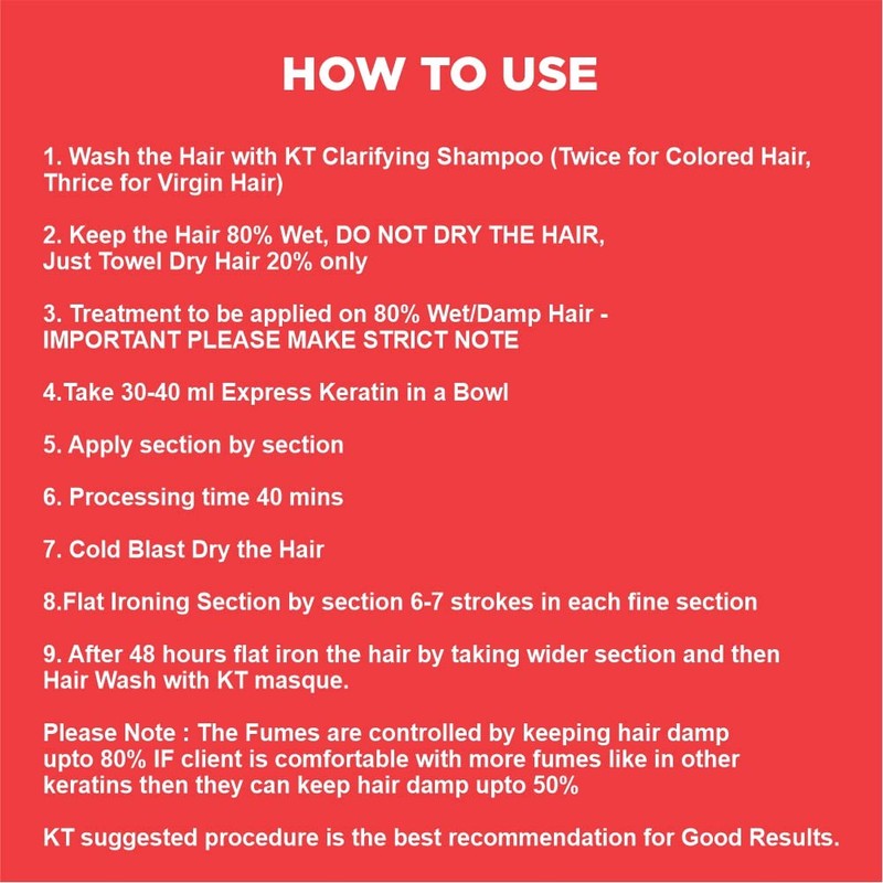 KT Advanced Haircare Express Keratin Pro 250 ml Hair Treatment