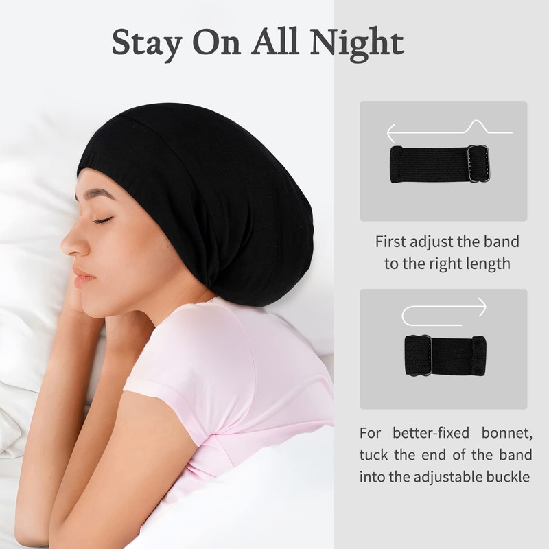 OLESILK OLESILK Silk Bonnet for Sleeping, 100% Mulberry Hair Bonnet