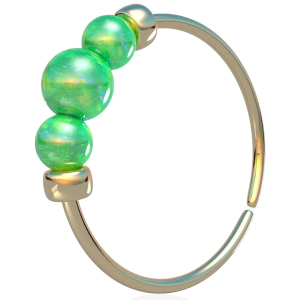 Gold Helix Cartilage Hoop - Handmade 8mm Hoop with a