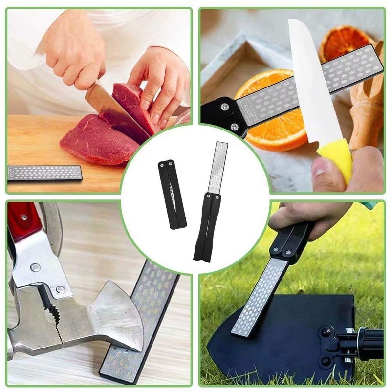 Doyeemei Whetstone, Portable Whetstone, Correction Whetstone, Double-Sided Diamond Whetstone, Foldable,