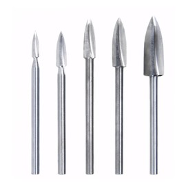 Vleant Wood Carving Drill Bits Set - 5 Pcs 1/8'' Shank Engraving & Grinding Tools - Woodworking DIY Rotary Tool Accessories