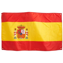 Runesol Spain Flag, 91 x 152 cm (3 x 5 ft), Español Banner, 4 Eyelets, Brass Eyelet in Each Corner, Football World Cup, Premium Flags for Indoor and Outdoor Use, Vibrant Colours, Epiphany
