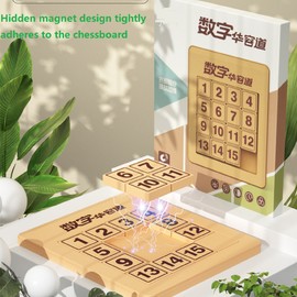 Unbranded 4x4 Magic Cube Number Sliding Klotski Game Cube Puzzle Brain Teaser Toys a