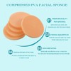 Mgiflw Compressed Facial Sponge,Reusable Makeup Blender 60 Count,Soft Round Wash