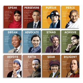 liflikwall 12 History Posters for Classroom - 8x10 History Classroom Decorations - Inspirational Posters for Classroom, US History Posters for Classroom High School Classroom Middle School