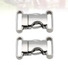 HEALLILY 2pcs Metal Side Release Buckles Adjustable Quick Release Clips