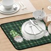 Saint Patrick's Day Dish Drying Mat 18x24 Inch,Four DwarfsAbsorbent Drainer
